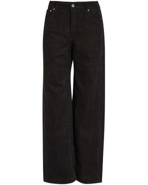 Our Legacy Treble Cut Wide-Leg Corduroy Pants - Black