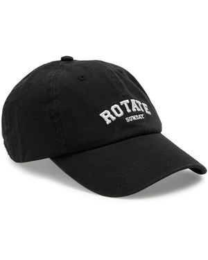 ROTATE SUNDAY Logo-embroidered Cotton Cap - Black