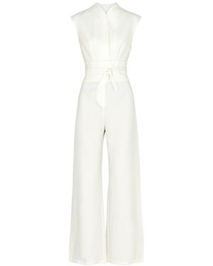 Odd Muse Ultimate Muse Wide-Leg Stretch-Crepe Jumpsuit - White