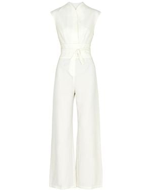 Odd Muse Ultimate Muse Wide-Leg Stretch-Crepe Jumpsuit - White