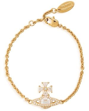 Vivienne Westwood Mila Orb Pavé Bracelet - Metallic