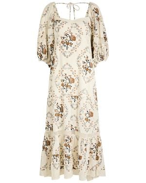 Free People All The Attitude Floral-Print Cotton Maxi Dress - Natural