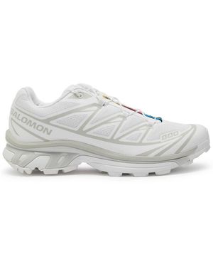 Salomon Xt-6 Paneled Mesh Sneakers - White