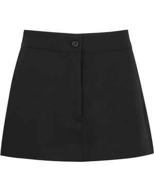 AEXAE Wool Mini Skirt - Black