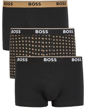 BOSS Stretch-Cotton Boxer Briefs - Grey