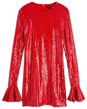 ROTATE SUNDAY Sequin-embellished Tulle Flared Mini Dress