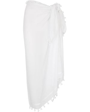 Melissa Odabash Pareo Rayon Sarong - White