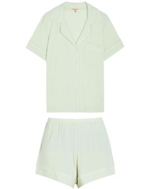 Eberjey Gisele Jersey Pyjama Set - Green