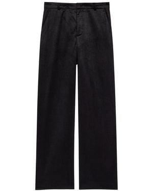 Vince Straight-Leg Velvet Corduroy Trousers - Blue