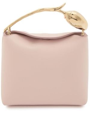 Erdem Bloom Mini Leather Top Handle Bag - Pink