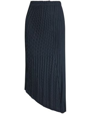 Issey Miyake Unfurling Pleats Woven Midi Skirt - Blue