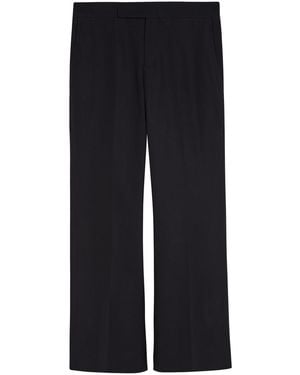 Maria McManus Flared-Leg Cotton-Twill Trousers - Blue