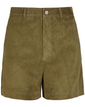 Arma Bobby Suede Shorts - Green