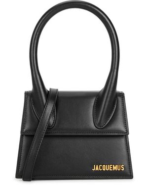 Jacquemus Le Chiquito Moyen Leather Top Handle Bag, Bag - Black