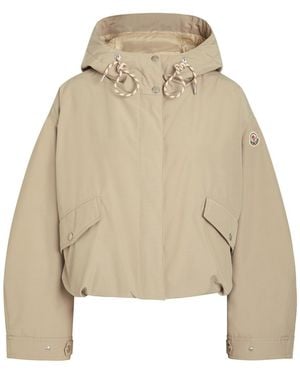 Moncler Eucalyptus Padded Hooded Shell Jacket - Natural
