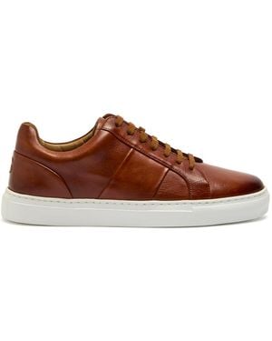 Oliver Sweeney Kendall Panelled Leather Trainers - Brown