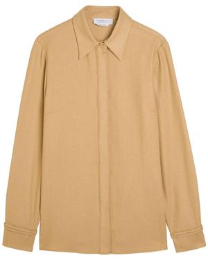 Gabriela Hearst Cruz Cashmere And Silk-Blend Shirt - Natural