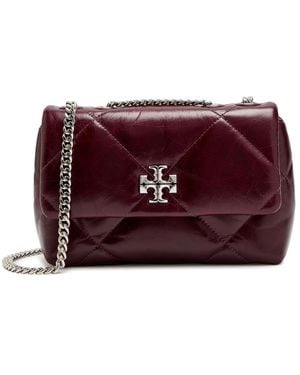 Tory Burch Kira Quilted Leather Shoulder Bag - Purple