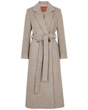Rejina Pyo Gracie Belted Wool-blend Coat - Natural