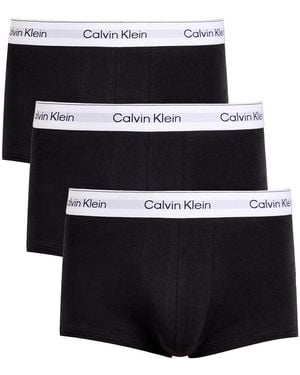 Calvin Klein Icon Stretch-Cotton Low-Rise Trunks - Black