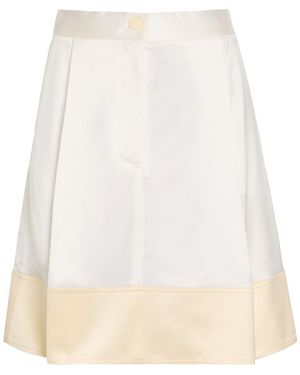 TOTEME Silk Mini Skirt - Natural