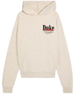 Duke & Dexter World Championship Printed Hooded Cotton Sweatshirt - Natural