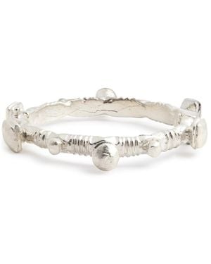 Alighieri The Ancient Incantations Sterling Bangle - White