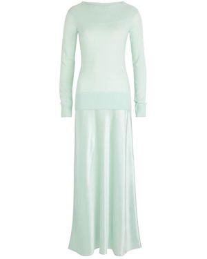 Christopher Esber Cashmere And Silk Maxi Dress - Green
