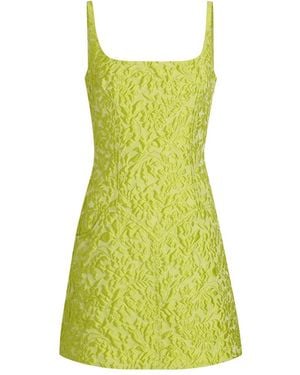 Emilia Wickstead Eliezer Floral-Print Duchess-Satin Midi Dress - Green