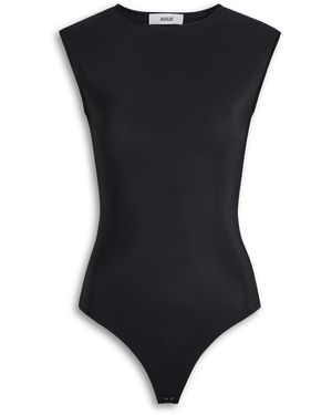 Agolde Aura Stretch-Jersey Bodysuit - Black