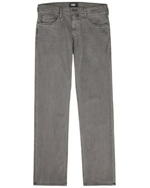 PAIGE Normandie Straight-Leg Jeans - Grey
