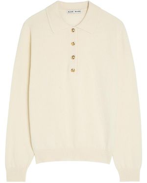 Blazé Milano Highland Wool And Cashmere-Blend Polo Top - Natural