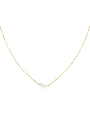 Astrid & Miyu Crystal Scatter 18K-Plated Necklace - Metallic