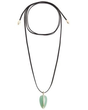 BY PARIAH Pebble Large Silk Cord Necklace - Green