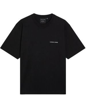Canada Goose Novo Graphic Print Cotton T-Shirt - Black