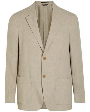Sunspel Linen Blazer - Natural