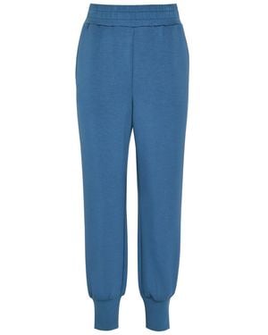 Varley The Slim Cuff 27.5 Stretch-Jersey Sweatpants - Blue