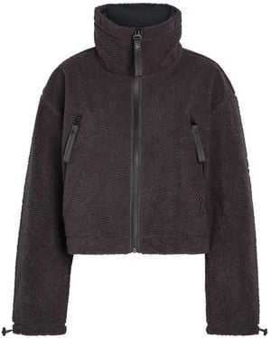 Stella McCartney Adidas X Hooded Cropped Fleece Jacket - Black