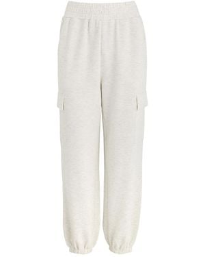 Varley The Cargo Pant Stretch-Jersey Sweatpants - White