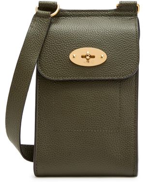 Mulberry Anthony Mini Grained Leather Pouch - Green