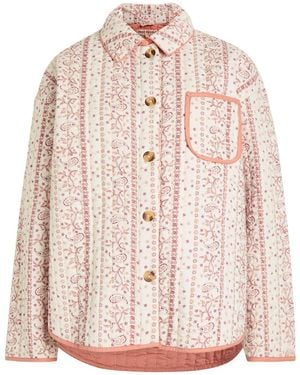 Free People Alexie Printed Cotton Jacket - Pink