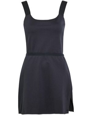 Spense Court Piqué Ponte Mini Dress - Blue