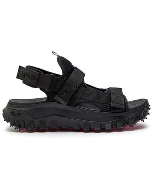 Moncler Trailgrip Mesh Sandals - Black