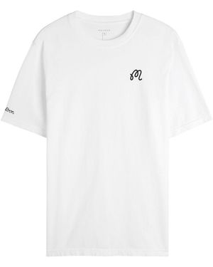 Malbon Bermuda Logo-Print Cotton T-Shirt - White