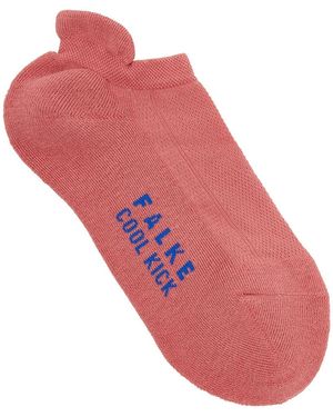 FALKE Cool Kick Jersey Trainer Socks - Red