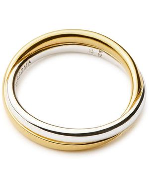 Missoma X Lucy Williams Entwine Two-Tone Ring - Metallic