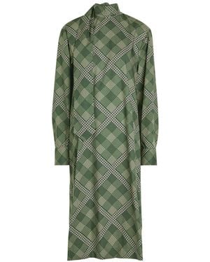 Dries Van Noten Doddy Printed Cotton-Poplin Midi Dress - Green