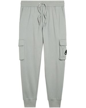 Moose Knuckles Hartsfield Tapered-Leg Cotton Cargo Sweatpants - Gray