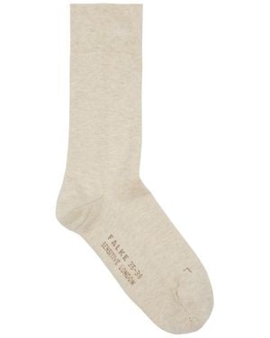 FALKE Sensitive London Cotton-Blend Socks - White