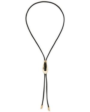 Lemaire Snake Bolo Tie Nappa Necklace - Metallic